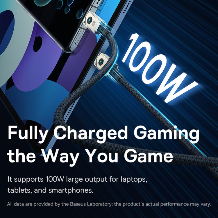 Baseus Unbreakable Series 100W Type-C to Type-C Fast Charging Data Cable, Length: