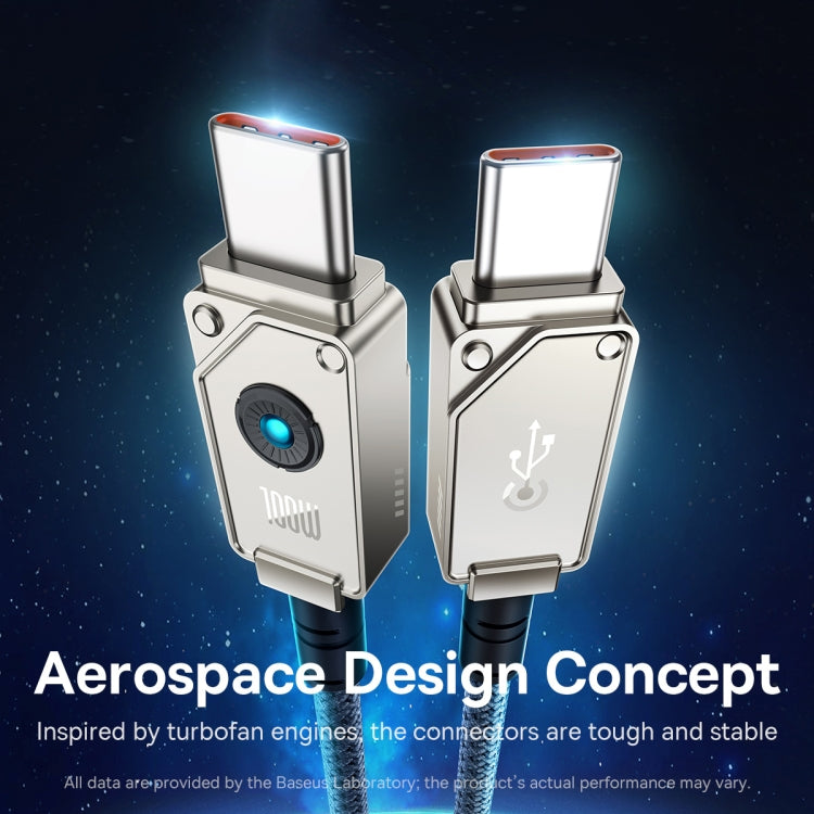 Baseus Unbreakable Series 100W Type-C to Type-C Fast Charging Data Cable, Length: