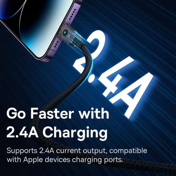 Baseus Unbreakable Series 2.4A USB to 8 Pin Fast Charging Data Cable, Length:
