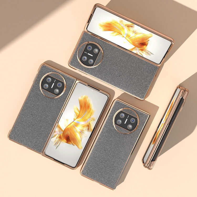 For Huawei Mate X3 Nano Plating Diamond Texture Phone Case