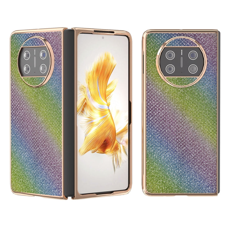 For Huawei Mate X3 Nano Plating Diamond Texture Phone Case
