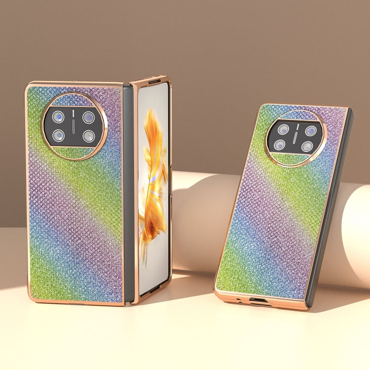 For Huawei Mate X3 Nano Plating Diamond Texture Phone Case