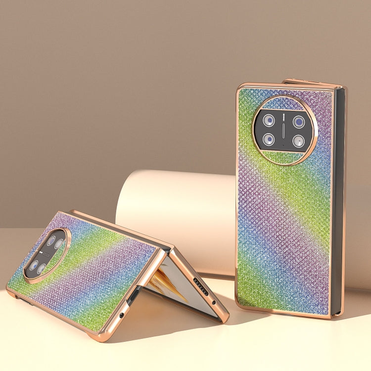 For Huawei Mate X3 Nano Plating Diamond Texture Phone Case