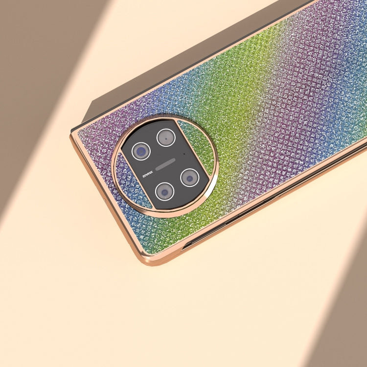 For Huawei Mate X3 Nano Plating Diamond Texture Phone Case