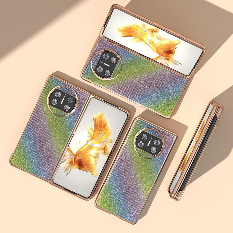 For Huawei Mate X3 Nano Plating Diamond Texture Phone Case