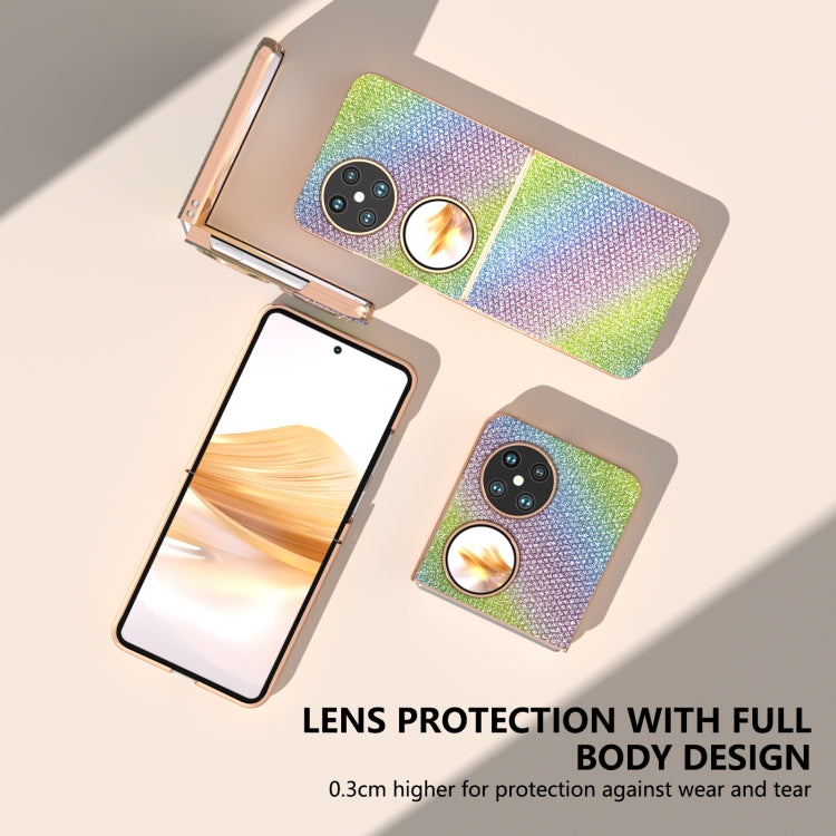 For Huawei Pocket 2 Nano Plating Diamond Texture Phone Case