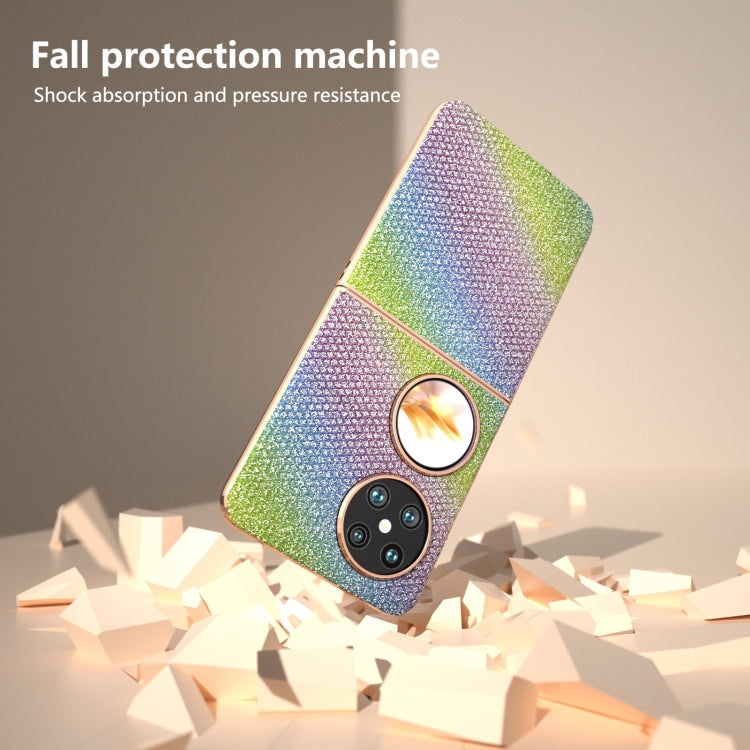For Huawei Pocket 2 Nano Plating Diamond Texture Phone Case
