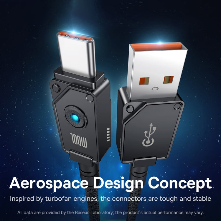 Baseus Unbreakable Series 100W USB to Type-C Fast Charging Data Cable, Length: