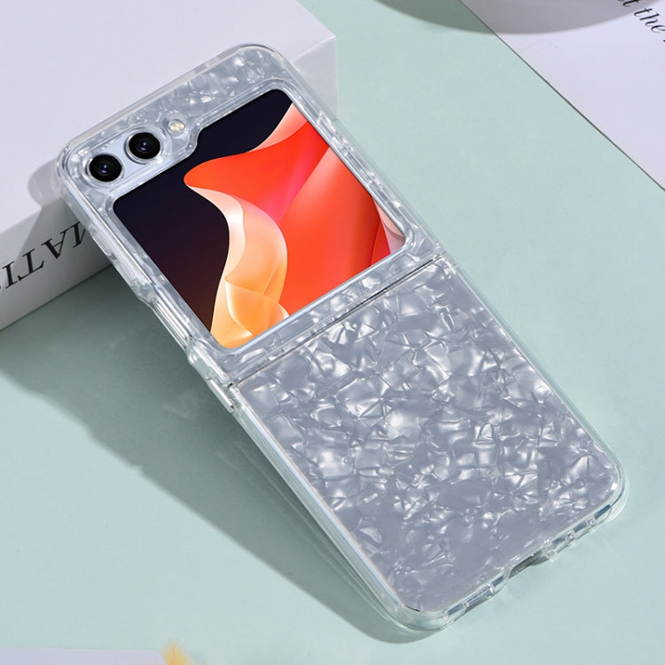 For Samsung Galaxy Z Flip5 5G Shell Pattern Glitter Shockproof Phone Case