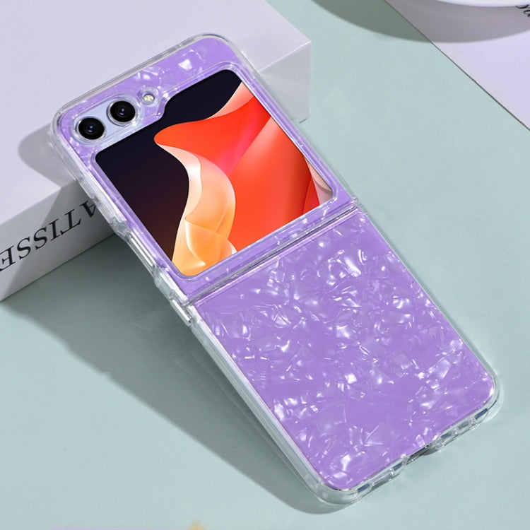For Samsung Galaxy Z Flip5 5G Shell Pattern Glitter Shockproof Phone Case