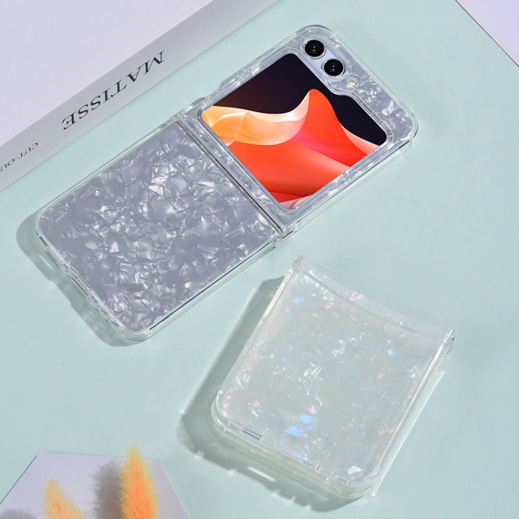 For Samsung Galaxy Z Flip5 5G Shell Pattern Glitter Shockproof Phone Case