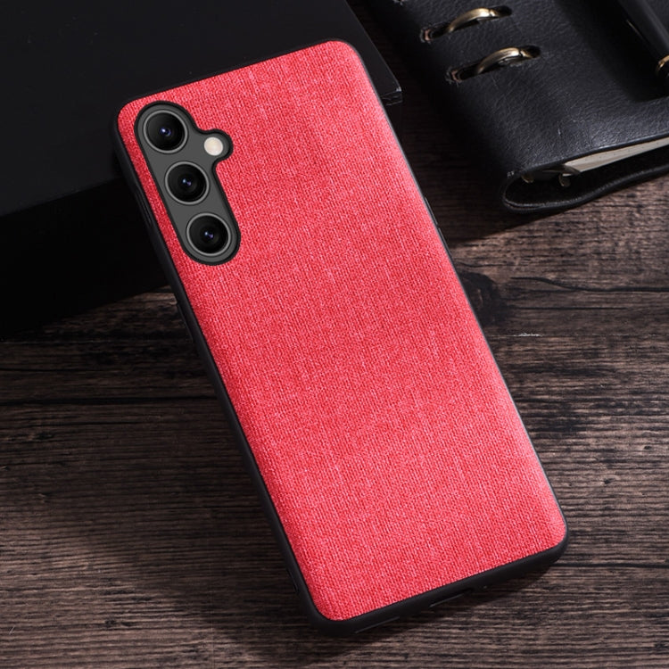 For Samsung Galaxy S23 FE 5G Cloth Texture PU + TPU Phone Case