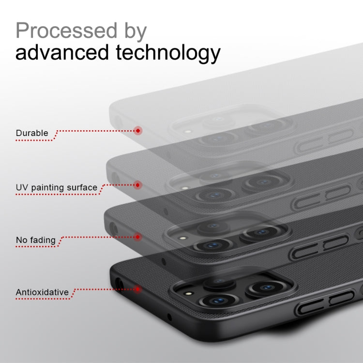 For Xiaomi Redmi 12 4G / Note 12R 5G NILLKIN Frosted Shield Pro PC + TPU Phone Case