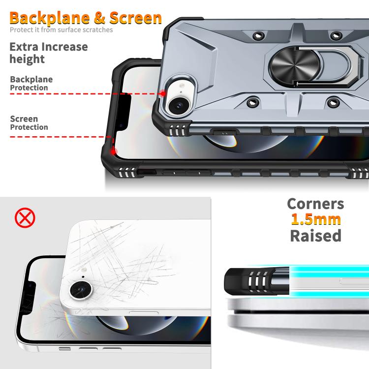For iPhone 17e / 16e Ring Holder Phone Case