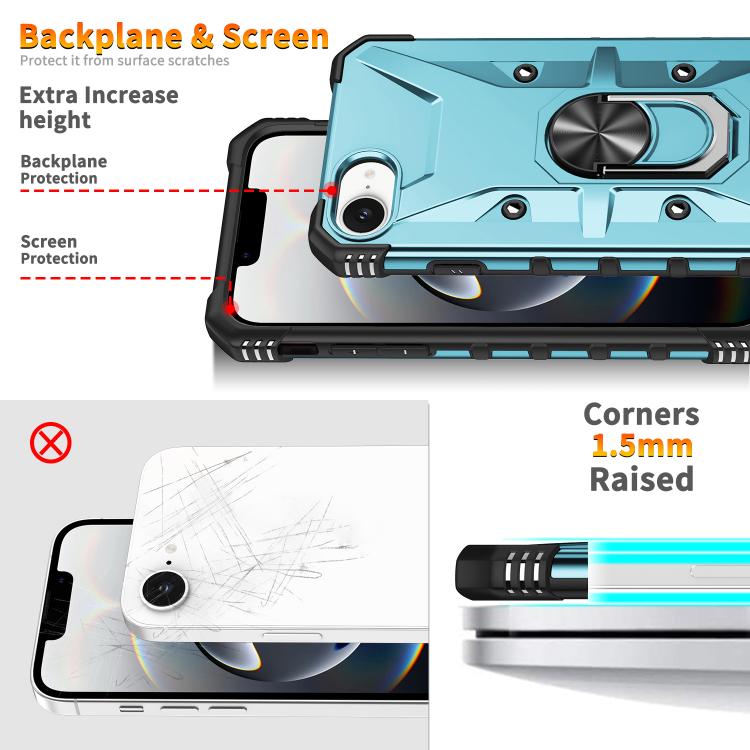 For iPhone 17e / 16e Ring Holder Phone Case