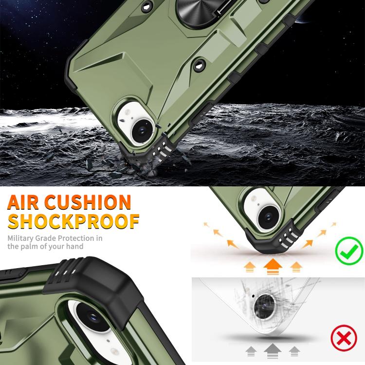For iPhone 17e / 16e Ring Holder Phone Case