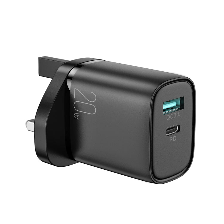 JOYROOM L-QP2011 20W USB+USB-C/Type-C Fast Charger, UK Plug