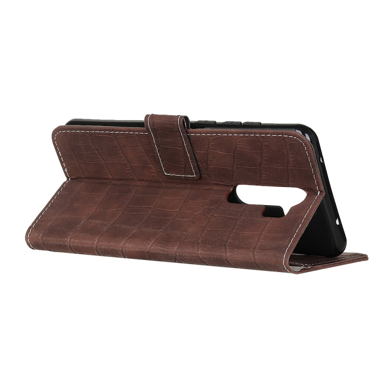 For Xiaomi Redmi 9 Crocodile Texture Horizontal Flip Leather Case with Holder & Wallet & Card Slots