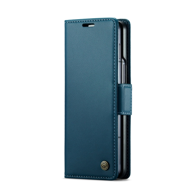 For Samsung Galaxy Z Fold6 5G CaseMe 023 Butterfly Buckle Litchi Texture RFID Anti-theft Leather Phone Case