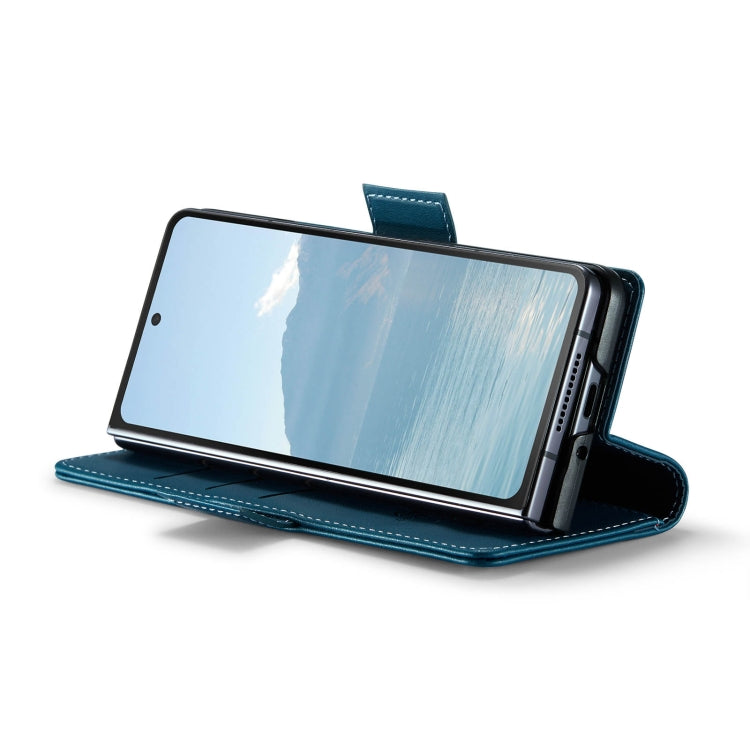 For Samsung Galaxy Z Fold6 5G CaseMe 023 Butterfly Buckle Litchi Texture RFID Anti-theft Leather Phone Case