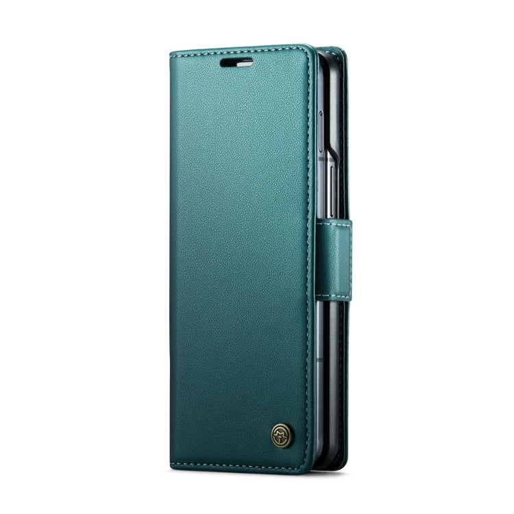 For Samsung Galaxy Z Fold6 5G CaseMe 023 Butterfly Buckle Litchi Texture RFID Anti-theft Leather Phone Case