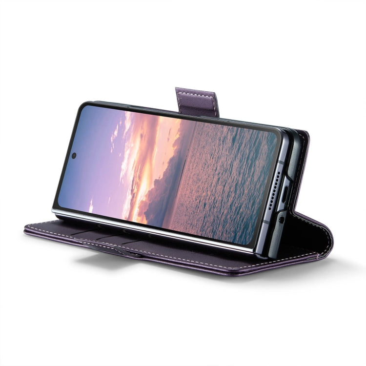 For Samsung Galaxy Z Fold6 5G CaseMe 023 Butterfly Buckle Litchi Texture RFID Anti-theft Leather Phone Case
