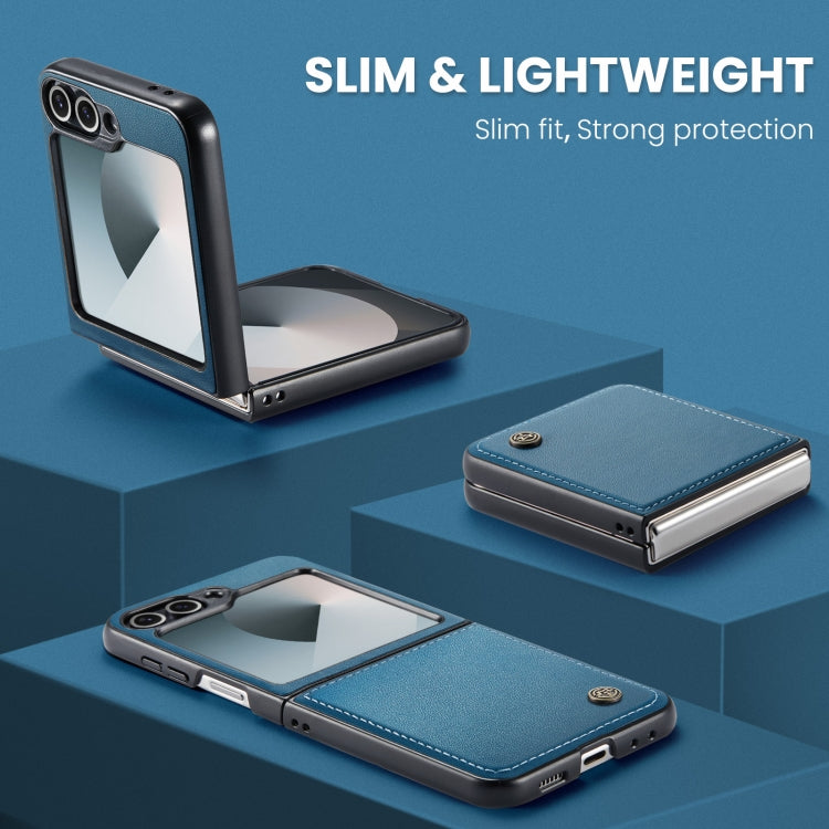For Samsung Galaxy Z Flip6 / Flip7 FE CaseMe 023 Butterfly Buckle Litchi Texture RFID Anti-theft Leather Phone Case