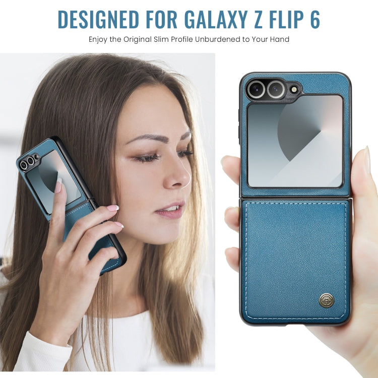 For Samsung Galaxy Z Flip6 / Flip7 FE CaseMe 023 Butterfly Buckle Litchi Texture RFID Anti-theft Leather Phone Case