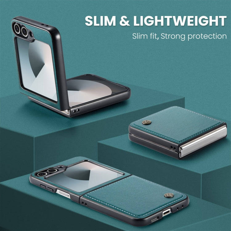 For Samsung Galaxy Z Flip6 / Flip7 FE CaseMe 023 Butterfly Buckle Litchi Texture RFID Anti-theft Leather Phone Case