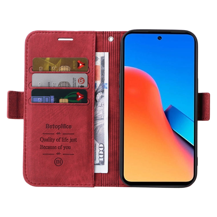 For Xiaomi Redmi 12 4G BETOPNICE Dual-side Buckle Leather Phone Case