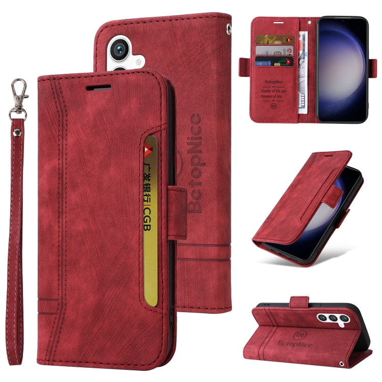 For Samsung Galaxy S23 FE 5G BETOPNICE Dual-side Buckle Leather Phone Case