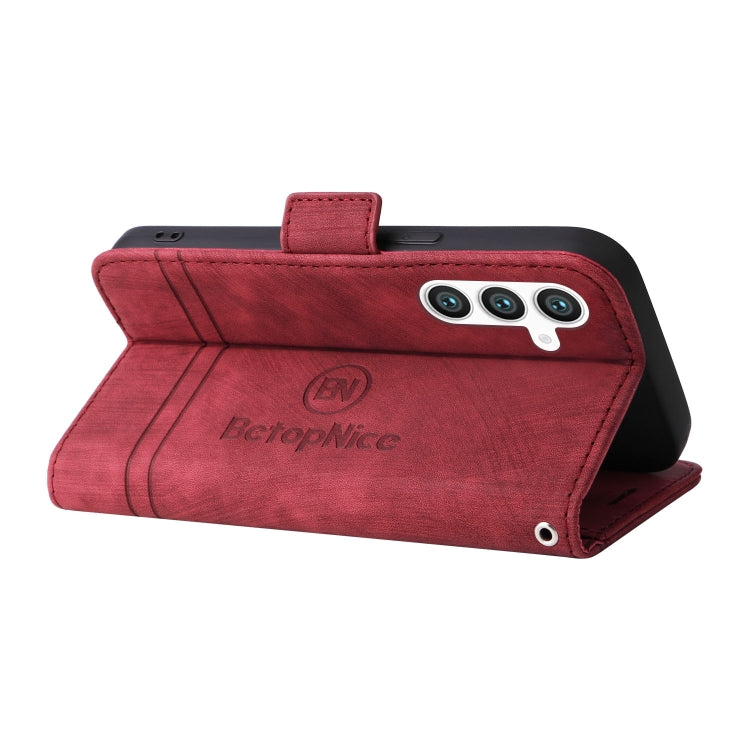 For Samsung Galaxy S23 FE 5G BETOPNICE Dual-side Buckle Leather Phone Case