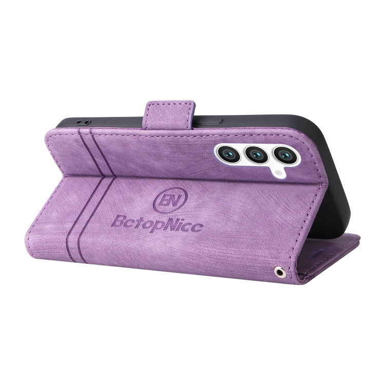 For Samsung Galaxy S23 FE 5G BETOPNICE Dual-side Buckle Leather Phone Case