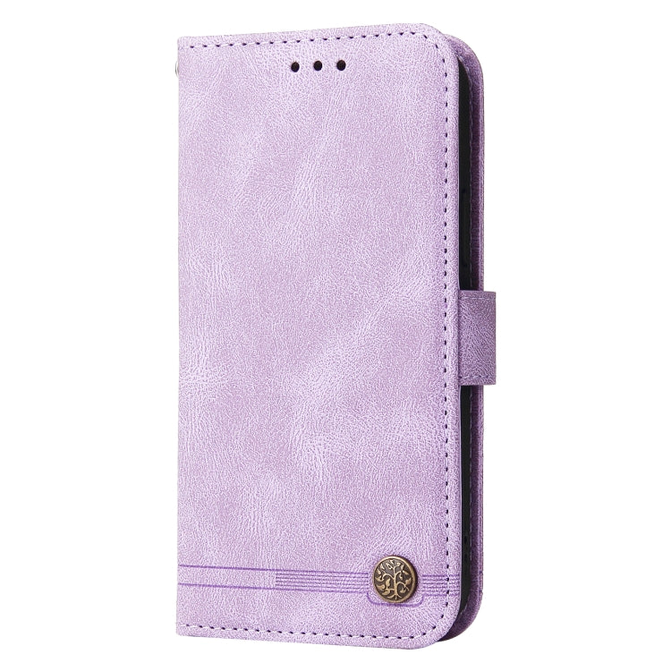 For Xiaomi Redmi 12 4G Skin Feel Life Tree Metal Button Leather Phone Case