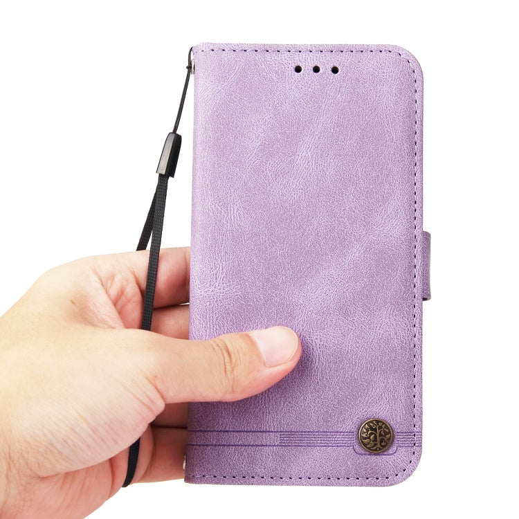For Xiaomi Redmi 12 4G Skin Feel Life Tree Metal Button Leather Phone Case