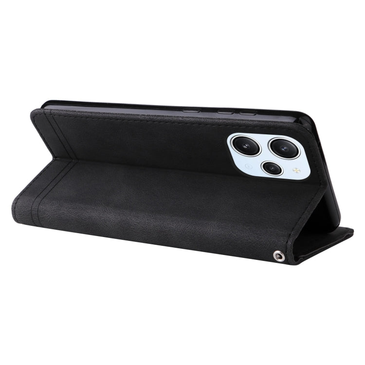 For Xiaomi Redmi 12 4G Skin Feel Life Tree Metal Button Leather Phone Case