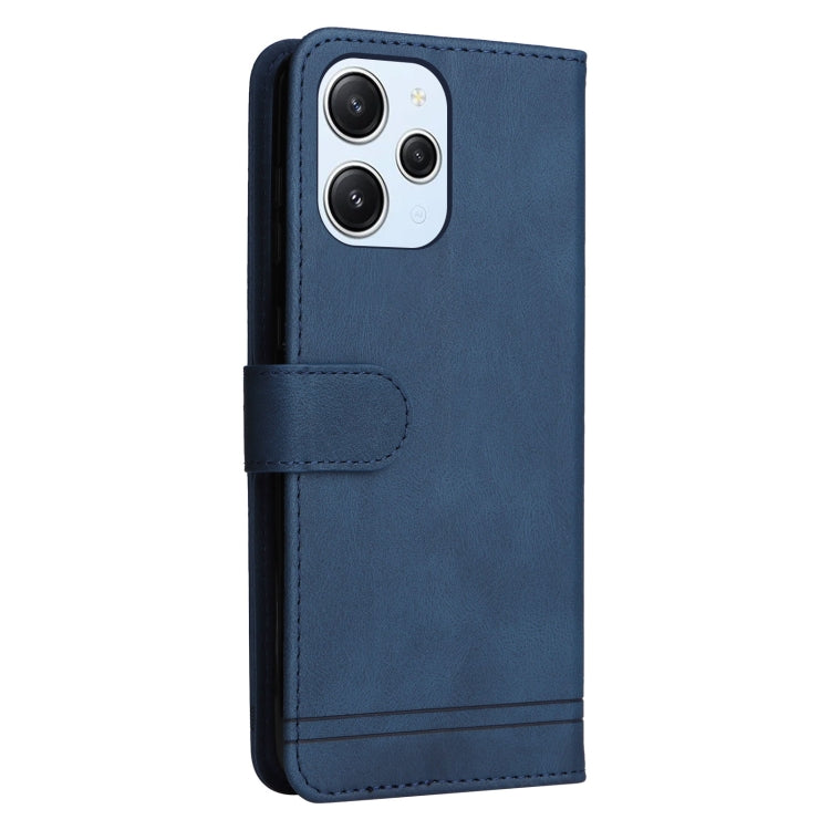 For Xiaomi Redmi 12 4G Skin Feel Life Tree Metal Button Leather Phone Case