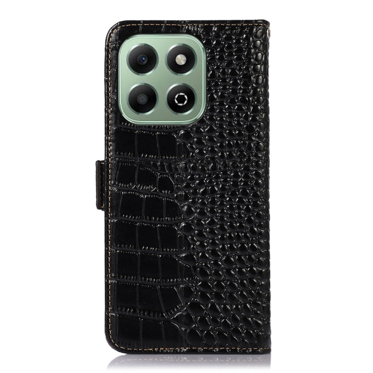 For Honor X6b Crocodile Top Layer Cowhide Leather Phone Case
