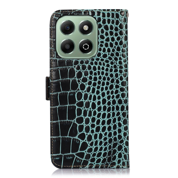 For Honor X6b Crocodile Top Layer Cowhide Leather Phone Case