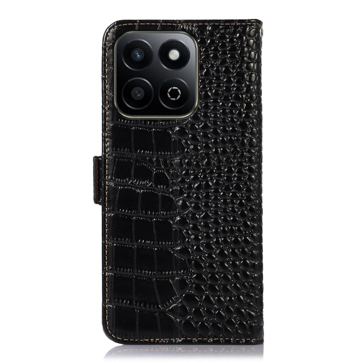 For Honor Play 60 Plus / 200 Smart Crocodile Top Layer Cowhide Leather Phone Case