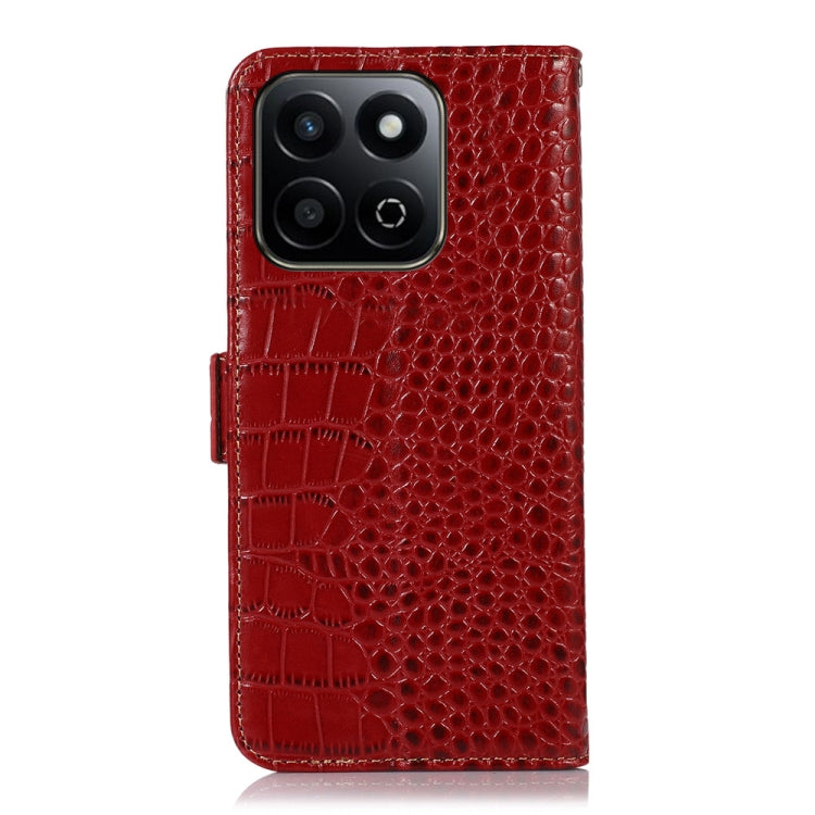 For Honor Play 60 Plus / 200 Smart Crocodile Top Layer Cowhide Leather Phone Case