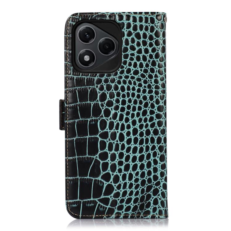 For Honor 400 Lite Global  Crocodile Top Layer Cowhide Leather Phone Case