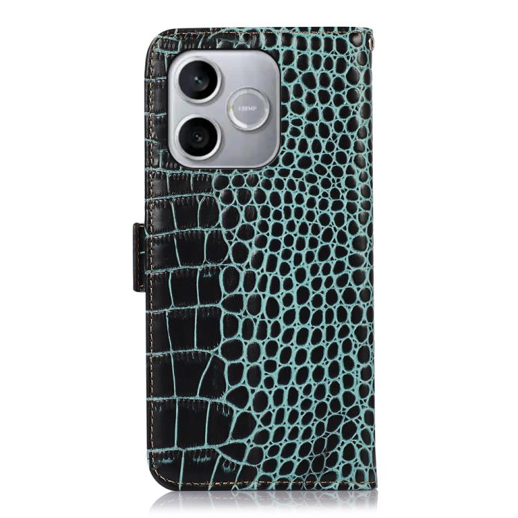 For Honor 600 Lite Global Crocodile Top Layer Cowhide Leather Phone Case