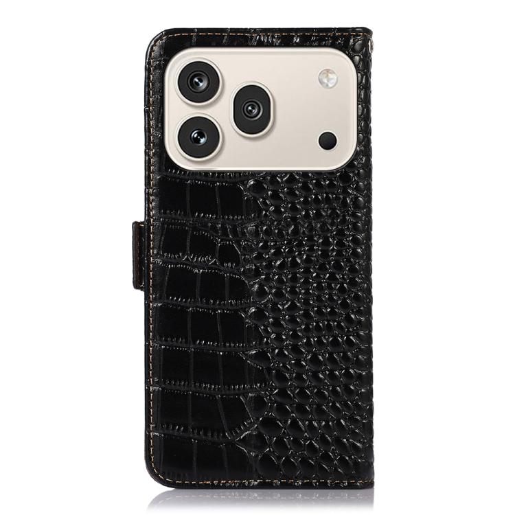 For Honor 600 Pro Global Crocodile Top Layer Cowhide Leather Phone Case