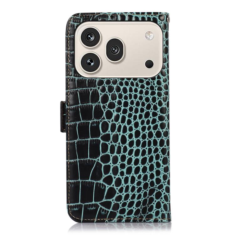 For Honor 600 Pro Global Crocodile Top Layer Cowhide Leather Phone Case