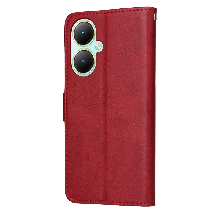 For vivo Y35+ Classic Calf Texture Flip Leather Phone Case