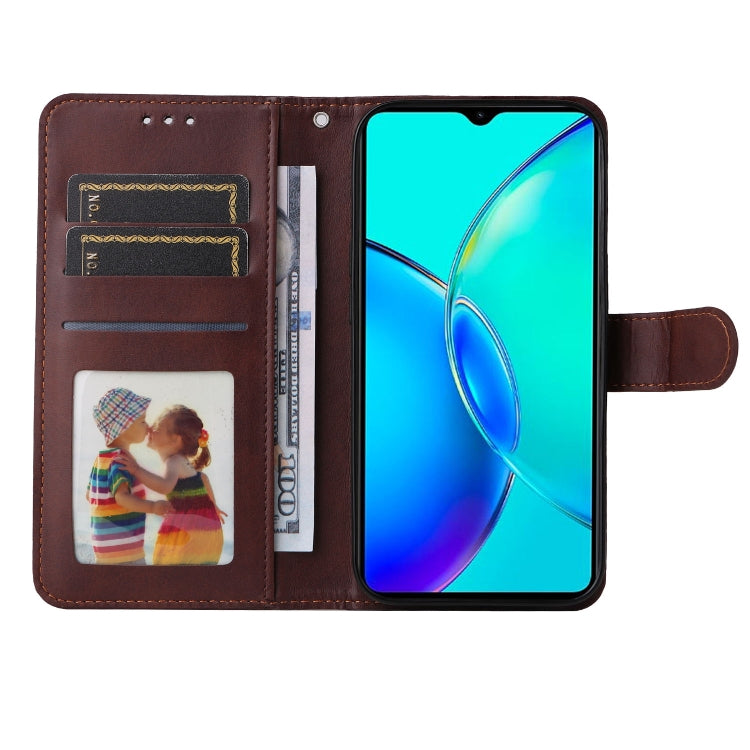 For vivo Y35+ Classic Calf Texture Flip Leather Phone Case