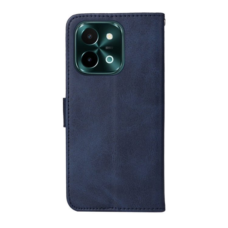 For vivo Y28 4G Global Classic Calf Texture Flip Leather Phone Case