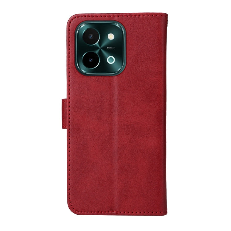 For vivo Y28 4G Global Classic Calf Texture Flip Leather Phone Case