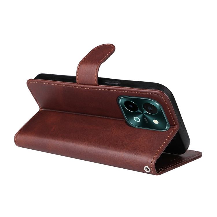 For vivo Y28 4G Global Classic Calf Texture Flip Leather Phone Case